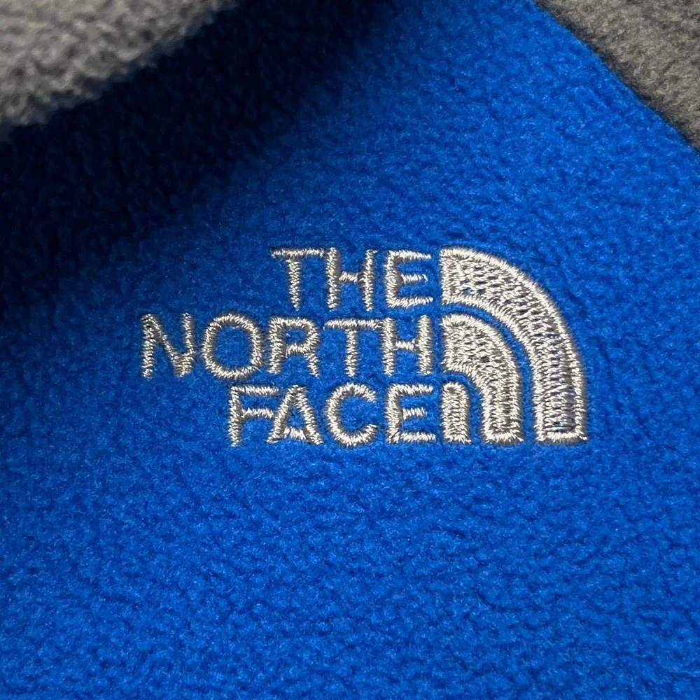 The North Face Fleece Jacket‎ Blue Gray Zip Up Outdoor Hiking Adult Medium pile